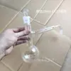 Shuniu Frasco de Destilação Redondo Todo em Vidro Dispositivo Simples de Destilação para Purificação de Óleos Essenciais e Água Destilada Destilador Frasco de Destilação