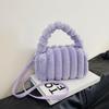 Bolso de Felpa para Mujer Otoño e Invierno Combinación con Todo 2024 Nueva Llegada Bolso de Hombro Cruzado para Mujer Texturizado Portátil Bolso Esponjoso