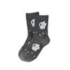 Calcetines de Gatito Afelpados para Mujer 2025 Otoño Nuevos Lindos de Dibujos Animados Calcetines de Media Pantorrilla Ins de Moda Rayados Holgados Sin Costuras