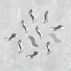 Arte de Uñas Diamante de Forma Especial de Fondo Plano Nuevo K9 Imitación Huazi Perforado Blanco Marquise Rombo Joyería de Diamantes para Uñas Venta al por Mayor