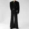 Pantalones de Pierna Ancha Acampanados, Sueltos y Fluidos para Hombre, Versátiles, de Pierna Ancha, Largos hasta el Suelo, Casuales de Seda de Hielo, Modernos