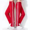 Primavera, verano y otoño danza cuadrada pantalones deportivos blancos pantalones hombres y mujeres finos secado rápido seda coreana pantalones rectos venta al por mayor