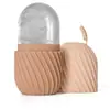 Produto Quente de Venda Transfronteiriça: Molde de Gelo Facial, Molde de Gelo de Silicone para Massagem, Molde Portátil de Compressão de Gelo para Cuidados com Encolhimento de Poros Faciais