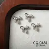 Decorações de Laço com Zircônia para Nail Art, Não Desbota, Unhas Wearable de Luxo Leve, DIY para Capinha de Celular, Laço com Zircônia que Preserva a Cor