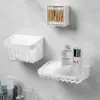 Caja de almacenamiento para toallas faciales, almacenamiento secundario de toalla suave de algodón facial usada, estante de pared para lavabo de baño