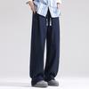 Pantalones de Tencel y Lino Otoño para Hombre 2026 Nuevos Pantalones de Pierna Ancha Rectos Casuales Pantalones Deportivos Primavera y Otoño Pantalones de Chándal Sueltos