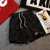 Pantalones Cargo Streetwear Japonés para Hombre 2026 Verano Nuevos Versátiles Pantalones de Cinco Puntos Pantalones Deportivos de Longitud Media Pantalones de Playa Cómodos Modernos