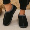 2024 Nuevas Botas de Nieve Ug Transfronterizas Talla Grande Estilo Étnico para Hombre Botas de Nieve de Suela Fina Pantuflas de Algodón para Parejas Zapatos de Mujer