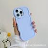 Adecuado para funda de teléfono móvil Apple, borde ondulado de TPU, carcasa blanda, cubierta protectora, nuevo a nivel transfronterizo, funda de teléfono móvil Apple 15 de macarrón