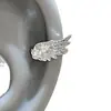 Alas de Ángel~ Pinza para Oreja de Ala de Circonita Super Brillante, Clip para Oreja Versátil y Elegante, No Requiere Perforación, Pendientes de Diseño Único