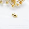 Fivela Magnética Cilíndrica Ouro 18K Cobre Banhado a Ouro Joias que Preservam a Cor Pulseira DIY Acabamento Colar Fivela de Sucção Acessórios
