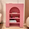 Gabinete Decorativo de Chimenea de Entrada Colorido Dopamina Estilo Crema Gabinete de Almacenamiento de Fondo para Transmisión en Vivo Exhibición Simple Vitrina