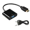 Cable HDMI a VGA con Adaptador de Alimentación de Audio Cable para TV y Computadora Adaptador HD HDMI a VGA