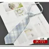 Jk Corbata Pequeña Estilo Universitario Femenino Cuadros Perezoso Uniforme Japonés Camisa Corbata de Lazo Ins Gratis Corta Moderna para Estudiantes Hombres y Mujeres