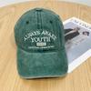 Gorra de béisbol con letras desgastadas para mujer 2023 verano nuevo sombrero de sol retro para cara de cabeza pequeña grande gorra con visera para hombre
