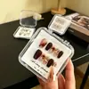 Caja de Almacenamiento de Uñas Portátil Plástico Tapa Abatible Transparente a Prueba de Polvo Caja de Exhibición de Acrílico para Uñas Portátil Caja de Empaque para Manicura