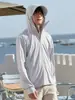 26 Roupas de Proteção Solar para Uso Externo no Verão para Mulheres, Proteção UV de Seda Gelada, Jaqueta Leve e Respirável com Proteção Solar para Ciclismo para Homens, Item Quente Transfronteiriço