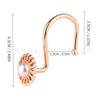 Gancho metálico con diseño de flor de oro rosa de Amazon, para cortina de ducha, para baño
