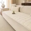 Almofada de sofá de pelúcia transfronteiriça para outono e inverno, espessa e quente, antiderrapante, capa de sofá resistente a arranhões de gato, personalizada de fábrica
