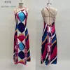 Verano 2026 Nuevo Sitio Independiente de Comercio Exterior Transfronterizo Europeo y Americano Vestido con Estampado de Cuello Halter Estilo Casual Intelectual para Mujer