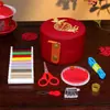 Set de Costura para Boda, Artículos de Dote de la Novia, Kit de Costura de Cuero de Alta Calidad, Colección Completa de Suministros para la Dote de la Novia