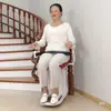 Elevador de Asiento Curvo para Pasillo para Personas Mayores para Subir Escaleras para Uso Doméstico, Totalmente Automático y Sin Barreras para Subir y Bajar Escaleras