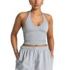 Chaleco de Yoga sin Costuras Halter de Cuello Europeo y Americano Espalda Hermosa Cintura Desnuda a Prueba de Impactos Ropa Interior tipo Tirantes Deportivos Fitness Yoga