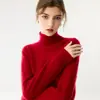 Suéter de Cachemira Suave y Amigable con la Piel para Mujer Otoño/Invierno 2026 Espesado Cuello Alto Diseño Versátil Sentido de la Moda Tejido de Lana