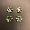 Flor de Seis Pétalas Oca Dourada e Prateada Adorno de Cabeça Nupcial Patch Leque de Casamento Acessórios Galvanoplastia Acessórios de Joalheria DIY Acessórios de Cabelo
