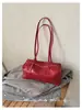 Bolsa de mano moderna retro al por mayor transfronteriza para mujer, nuevo estilo, bolsa Boston de lujo ligero francés, bolsa de hombro cruzado niche para debajo del brazo