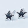 Pendientes Creativos de Cabina con Esmalte Goteado Aguja de Plata 925 para Mujer Estilo Coreano Lindo Simple Pequeños Pendientes Pendientes de Una Semana Colección para Mujer 11