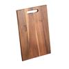 Tabla de Cortar de Madera Maciza Tabla de Cortar Doméstica Tabla de Cortar para Bistec Fruta Tabla de Cortar de Madera Portátil Tabla de Cortar de Madera Cuadrada de Acacia