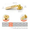 Novo Pingente Estilo Chinês Retrô Maçaneta de Gaveta de Latão Sólido, Puxador de Anel Dourado Antigo de Furo Único para Armário e Porta de Guarda-Roupa
