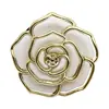 Gancho para Bolso Redondo con Forma de Rosa de Alta Rotación en Stock, Gancho Plegable para Mesa 3D, Gancho Navideño de Flor de Plástico