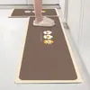 Tapetes de Cocina de Terciopelo de Cristal, Antideslizantes, Resistentes al Aceite, Absorbentes de Agua, Resistentes a la Suciedad Doméstica, No Requieren Lavado, Alfombras Limpiables con Trapo, Antimanchas, Se Pueden Cortar a la Medida