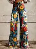 Comércio Exterior Transfronteiriço Aliexpress Ebay Europeu e Americano Moda Feminina Plus Size Calças Casuais Finas Imitação de Jeans Wide-Leg Longas