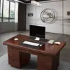 Escritorio Moderno Sencillo Mesa de Computadora de Escritorio para Personal de Oficina Individual Escritorio Económico para el Hogar con Cerradura y Cajón