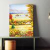 Pintura sin marco de paisaje transfronterizo Pintura colgante para dormitorio Núcleo de pintura sobre lienzo pintado con aerosol Simple Sofá Sala de estar Pintura decorativa Fábrica