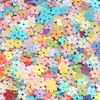 Flor pequeña de PVC color dorado lentejuelas DIY pegamento para decoración de uñas lodo de cristal pasador bolsa de material para juguetes infantiles