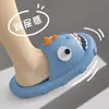 Pantuflas de tiburón caca para niñas, bonitas pantuflas de plataforma antideslizantes para baño de hombres y mujeres, de verano