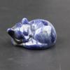 Venta Directa de Fábrica de Pequeños Adornos Tallados de Gato Durmiendo de Cristal de Jade Natural