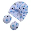 Nuevo Gorro para Bebé con Orejas de Conejo, Gorro Indonesio, Diadema Estampada, Guantes Antirrayaduras para Bebé, Juego de Tres Piezas, Gorro para Bebé