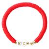 Explosiones Transfronterizas Europeas y Americanas Joyería de Estilo Bohemio Pulsera Roja de Cerámica Blanda Pulsera de Cuentas Melocotón Inglés Venta al por Mayor