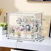 Caja de Almacenamiento a Prueba de Polvo para Discos de Vinilo y CDs Estante de Exhibición para Colección de Postales y CDs de CD Estante para Colocar Muñecos de Álbumes
