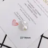 Acessórios para Joias DIY Atacado Novo Estilo Pérola Artificial Laço Acessórios de Cabelo Feitos à Mão Material de Alto Brilho Furo Reto Pingentes para Brincos
