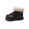 Botas Estilo Británico Ins 2026 Invierno Nuevas Botines Moda Coreana para Niñas Suela Gruesa Forrados de Felpa Cálidos Botas de Algodón