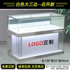Mostrador de teléfono móvil productos de vidrio personalizados fabricante vitrina comercial gabinete de pared de madera gabinete de hierro con pintura horneada partición de rincón de joyería