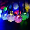 Luces de Cadena Solares de Bola de Burbujas LED Bombilla Solar Luces Decorativas Exteriores para Año Nuevo Venta Directa de Fábrica Luces Impermeables para Festividades Navideñas
