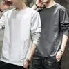 [Envío Rápido] Camiseta de manga larga para hombre, nueva colección de otoño 2026, camiseta interior de manga larga estampada, estilo masculino