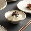 Come arroz tazón pequeño douli 5 pulgadas servicio de mesa comercial juego de cuatro piezas hogar japonés minimalista cerámica vajilla de hotel restaurante